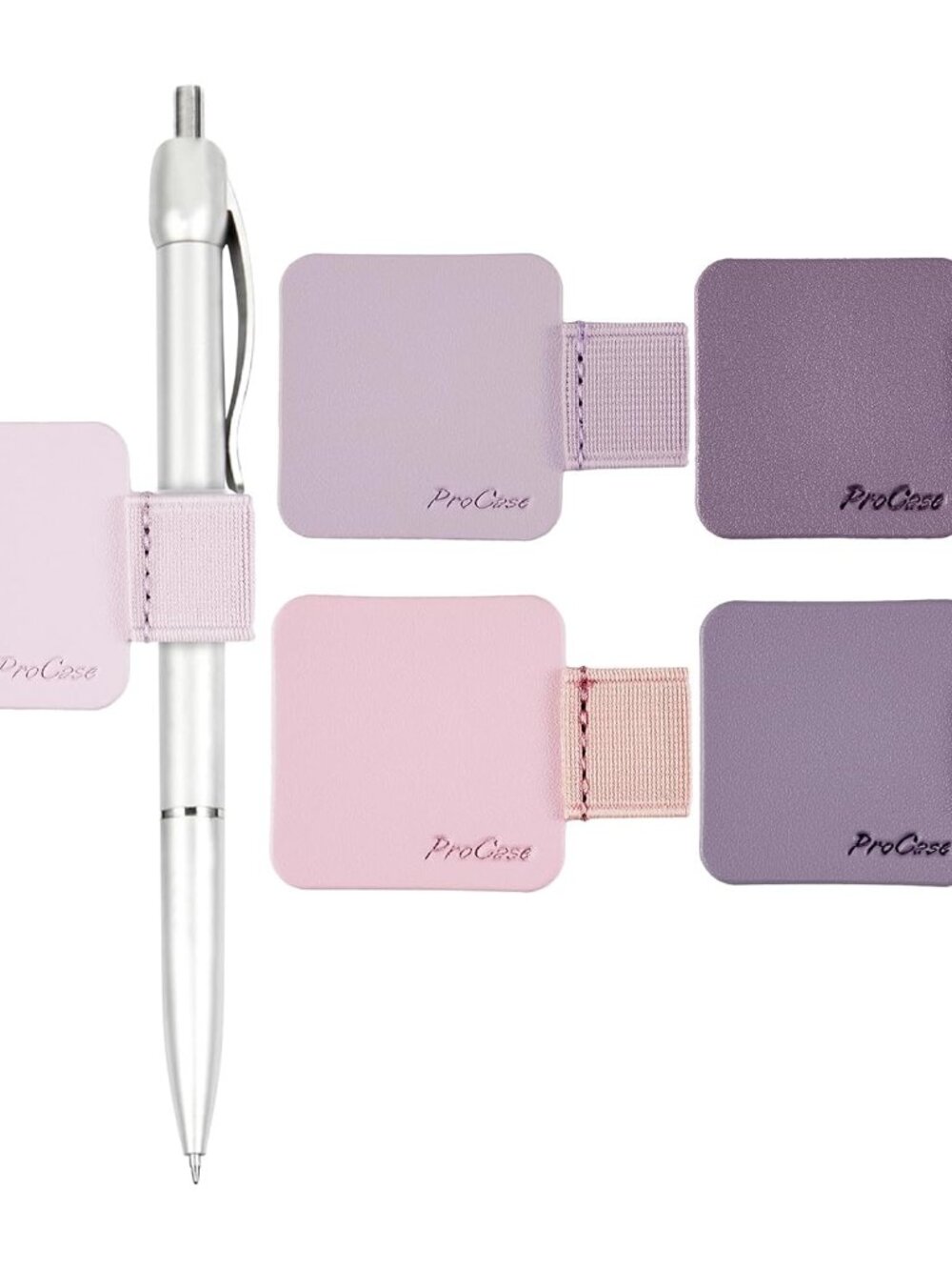 Pen Loop Holder for Notebooks Journals Planners Tablet Case, Purple
